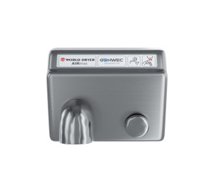 Model A hand dryer manual stainless steel polished